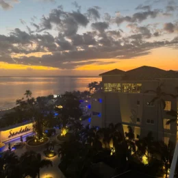 Sandals Dunns River sunset