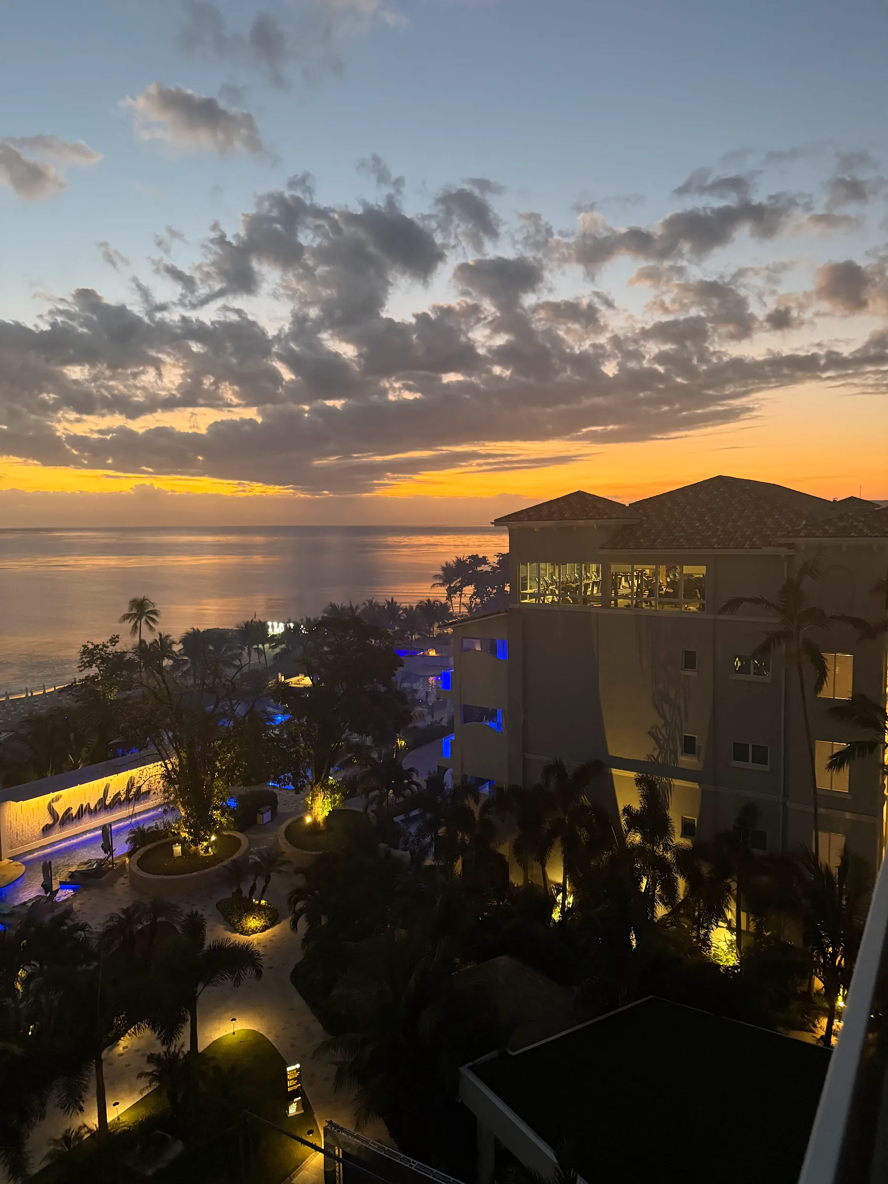 Sandals Dunns River sunset