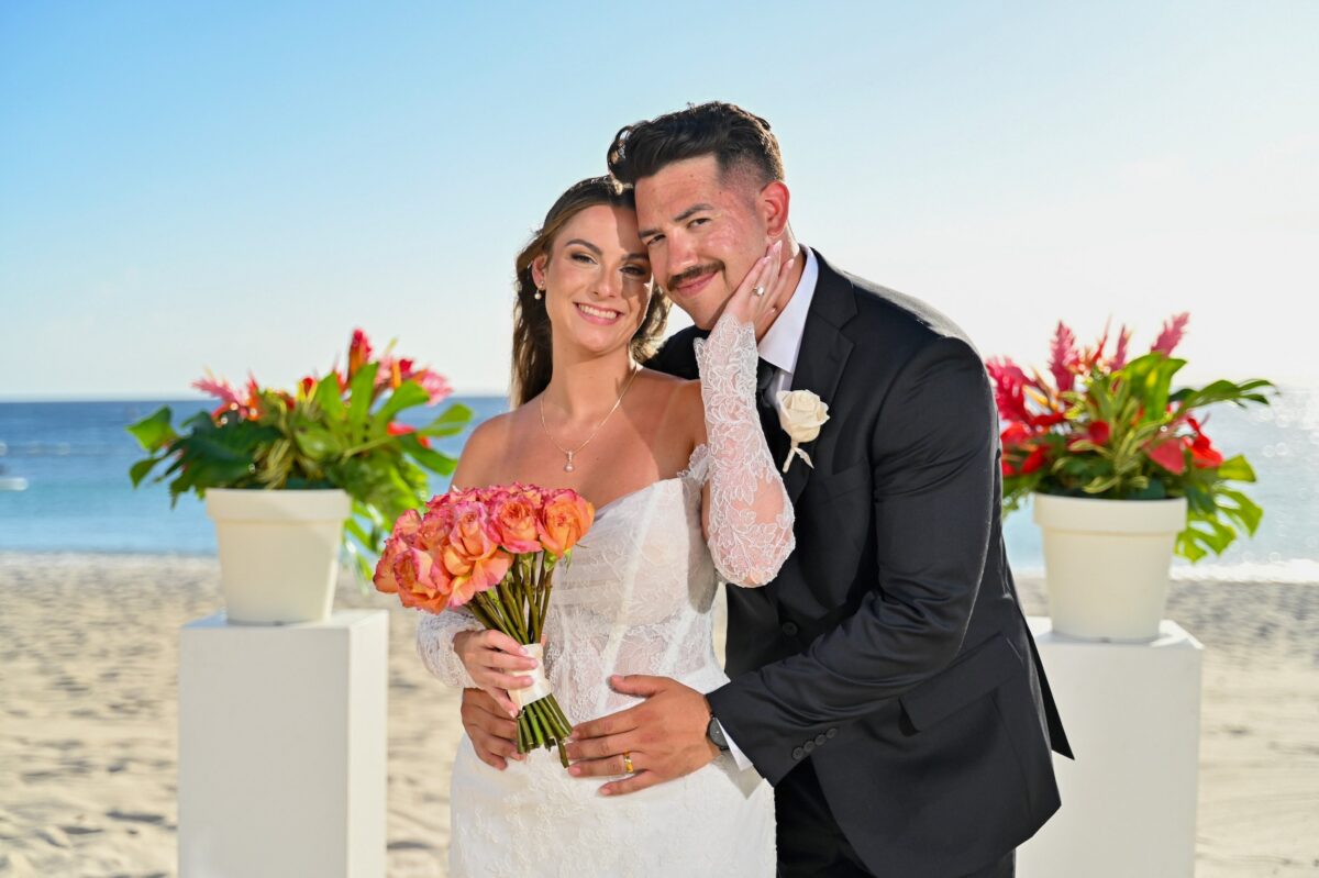 Destination Wedding Couple at Sandals St Vincent